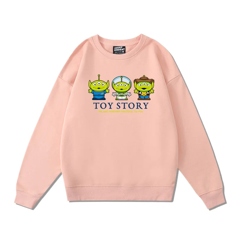 Toy Story anime Alien hoodie women's hoodie women's round neck top couple's casual hoodie loose round neck top couple's hoodie