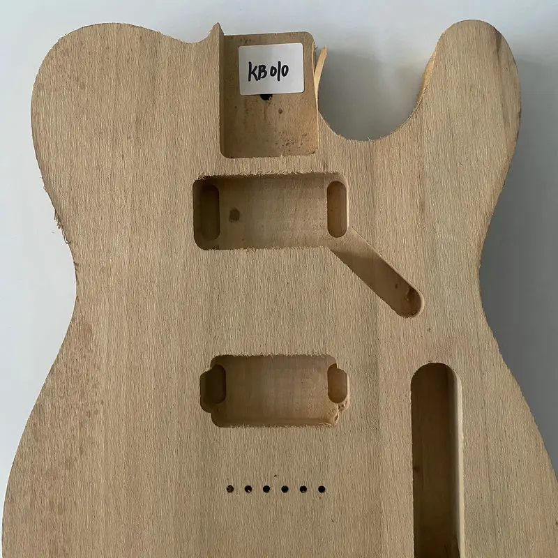 JB010  String Through Body 2 Humbucker Pickups Tele Electric Guitar Semi Finishing TL Guitar Body in Solid Wood DIY Replace