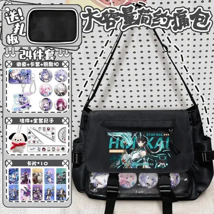 

Honkai: Star Rail Cos Imbibitor Lunae Kafka Robin Sparkle и т. д. Сумка-мессенджер большой вместимости унисекс 2025 года в подарок аниме Ga
