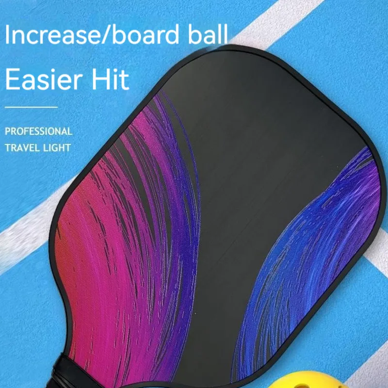 Raquete De Moldagem De Material Ultra Leve, fibra De Carbono Single Beat Pickleball Paddle, moldagem integrada de imprensa quente, raquete de alta resistência