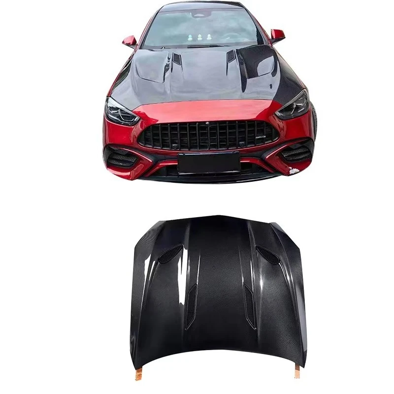 

New Style Carbon Fiber Engine Cover for C-class W206 C63 Carbon Fiber Hood Perfect Fitment