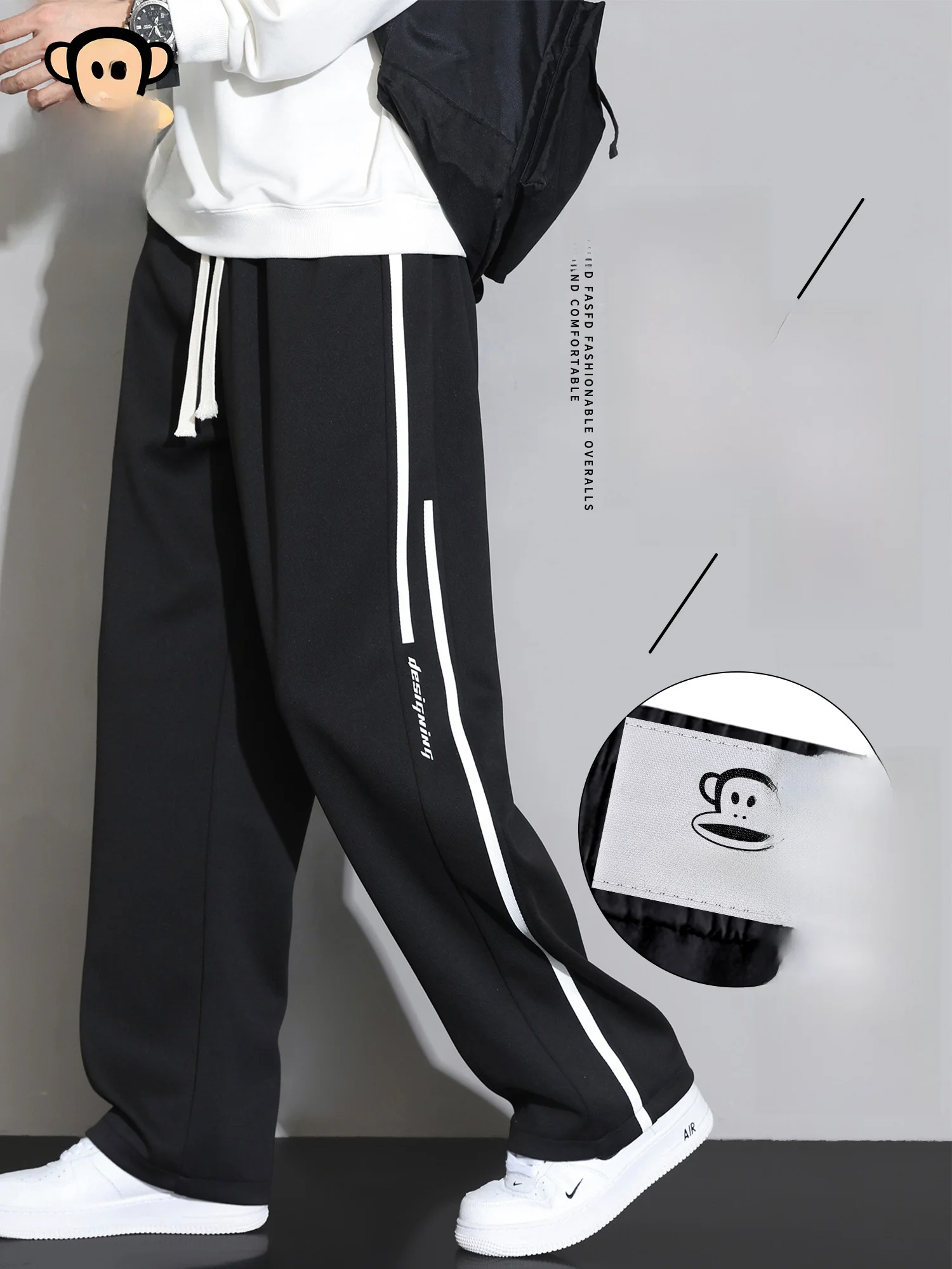 

Мужские зимние теплые брюки Paul Frank с флисовой подкладкой, прямого кроя, свободные, повседневные, утепленные, с защитой от морщин