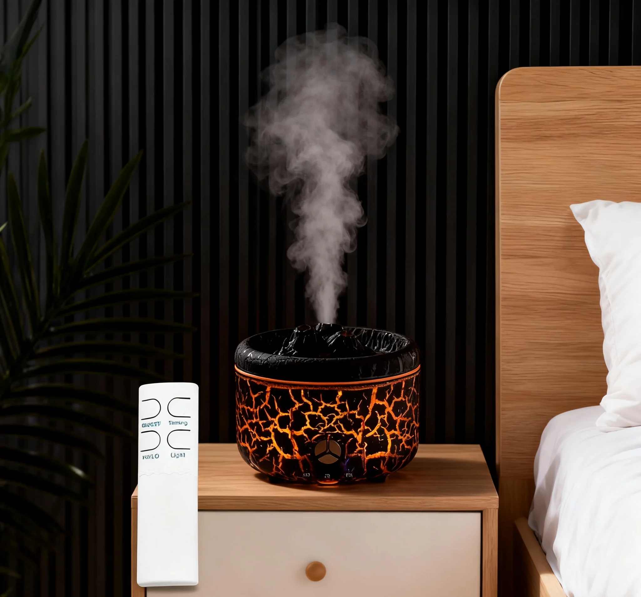 

Remote Control Humidifier 500ml Large Capacity Aromatherapy Diffuser with 2 Mist Modes for Home Relaxation in Office or Bedroom
