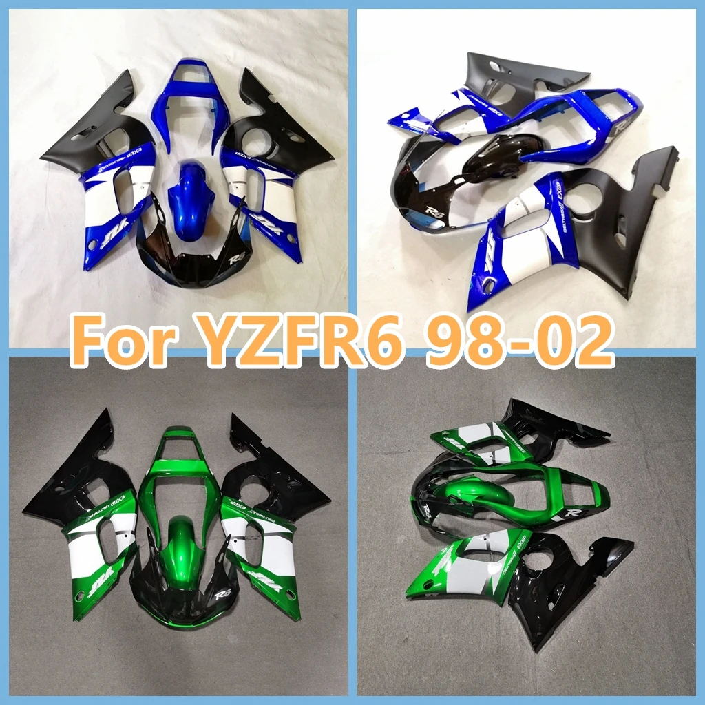 YZF R6 1998 1999 2000-2002 ABS Fairings for Yamaha YZF R 6 98 99 00 01 02  Injection Motorcycle Body Repair Road Racing Bodywork