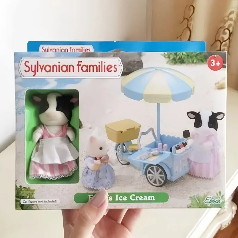 Sylvanian Persian Set Girl Elephant Ice Cream Sylvanian Familiy Children Toys Families Decoration Birthday Girl Gift