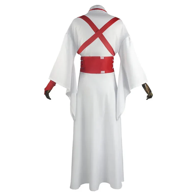 Jigokuraku Hells Paradise Cosplay Anime Yamada Asaemon Sagiri Cos زي عقال كيمونو رداء أبيض موحد مجموعة كاملة sk;m1