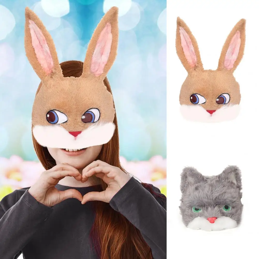 Funny Rabbit Masque  High Reduction Comfortable to Wear Easter Masque  Animal Bunny Easter Masque