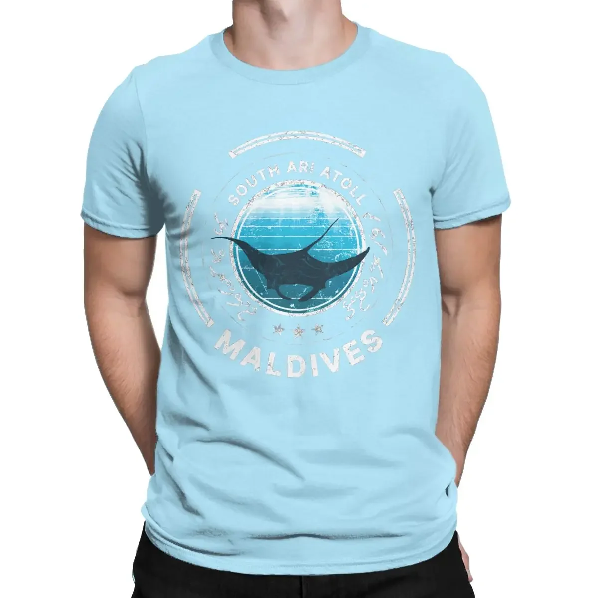 Graphic Tops Crazy Maldives Manta Dive Maldive Islands T-Shirts for Men For All Shark Lovers Cotton Short Sleeve Tee Shirt 2024