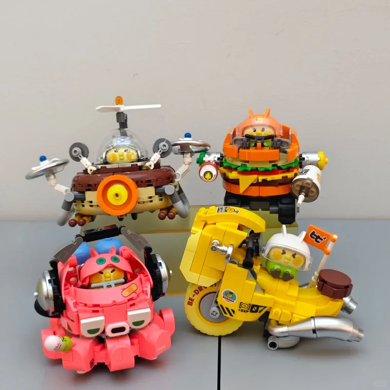 

Little Parrot Bebe Dodo Sliding Club Series слепая коробка в сборе, строительные блоки, игрушка, модная настольная модель ручной работы, комплект для детей