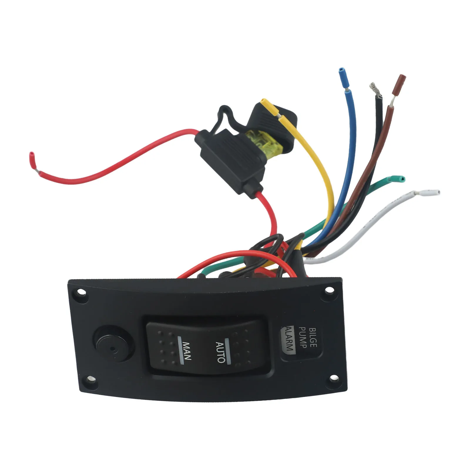 3-Way Bilge Pump Switch Panel Automatic-Off-Manual 12V / 24V W/ Alarm Car Replacement Other Vehicle Parts And Accessories