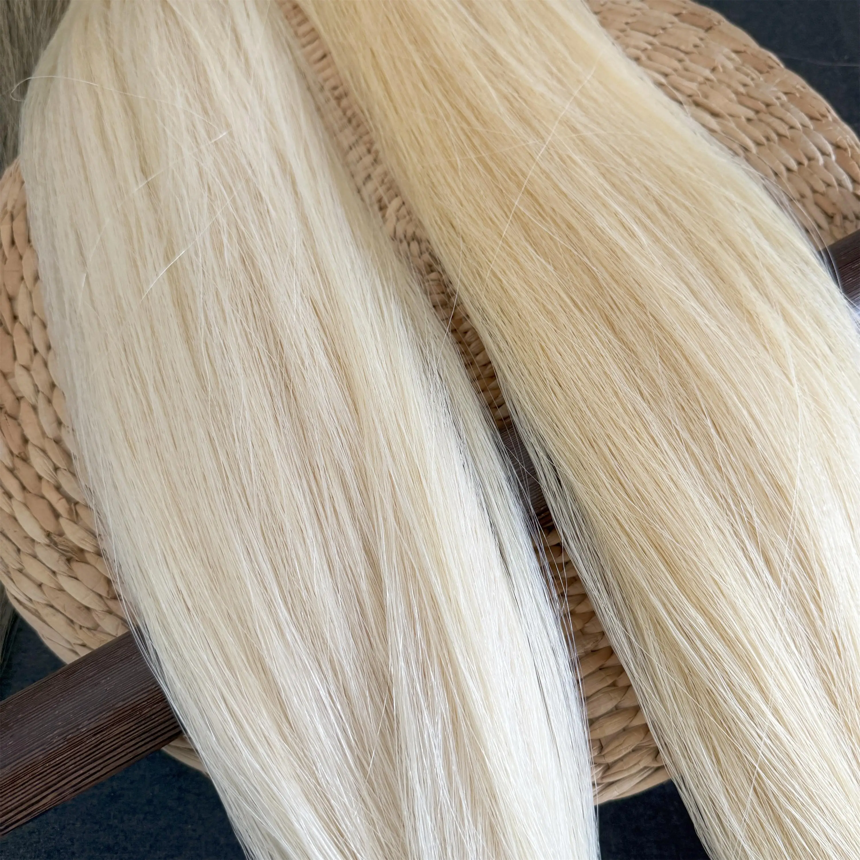 1kg AAA Siberian Horse Hair Universal Violin Bow Horsehair 80-85cm White Natural Stringed Instruments Violin Parts Accessories