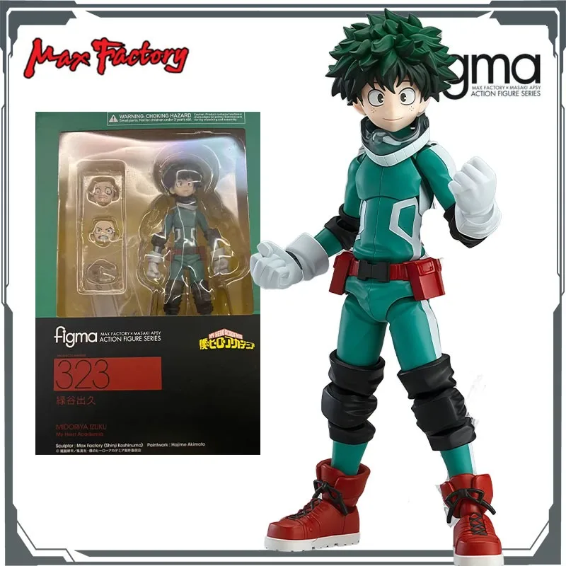 

Фигурка Max Factory Figma323 Изуку Мидория - 145 мм, подвижная кукла из ПВХ/АБС с наклейкой от пота, регулируемая подставка, для всех возрастов, по мотивам «Моя геройская академия»
