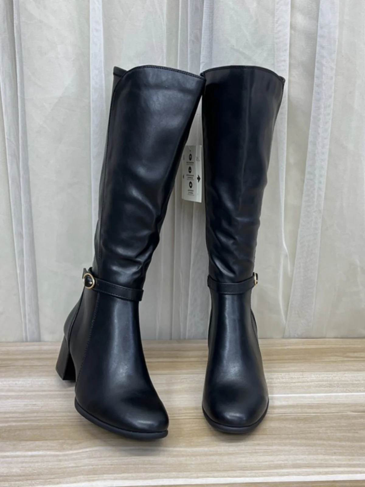 

Модные женские сапоги с круглым носком, однотонные, бархатные, на высоком каблуке, с тонкой внутренней молнией и ремешком, синие