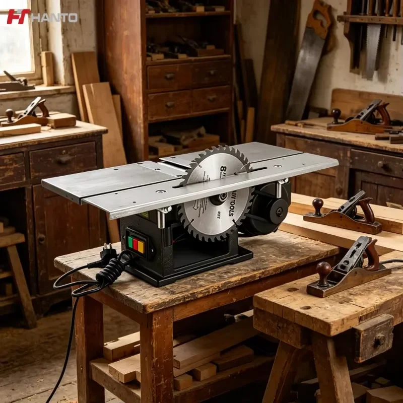 120 mm Bench Planer Mini Bench Planer Portable Bench Planer 600*165mm Worktable for On-Site Use