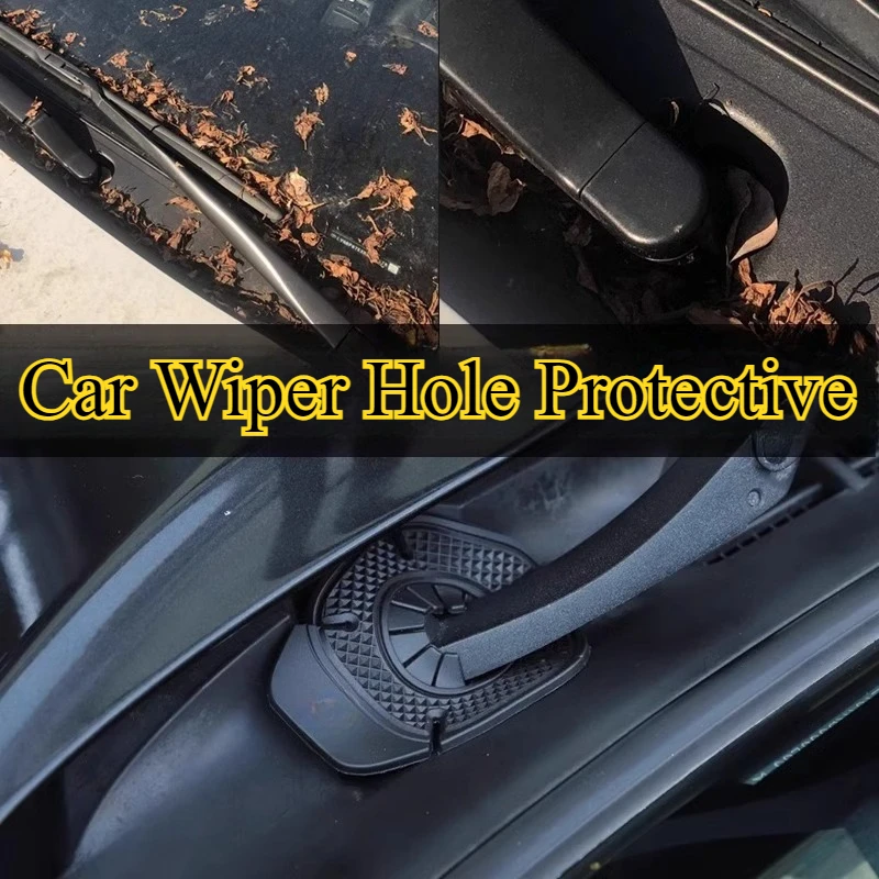 

Car Wiper Hole Protective Cover Car Standard Wiper Dust-proof Hole-proof Plug Leaf-proof Silicone Pad Dust-proof.