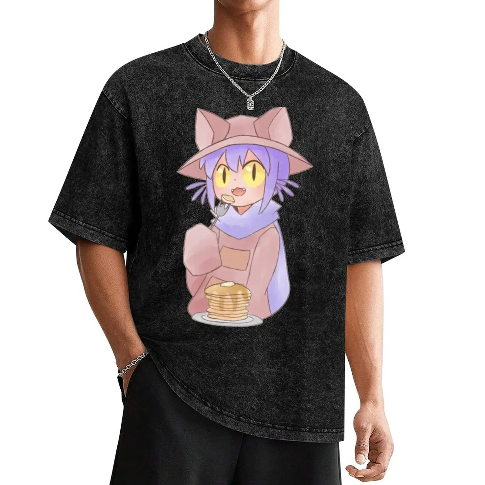 

Oneshot Niko Pancakes T-Shirt Short sleeve tee anime clothes man clothes mens tall t shirts