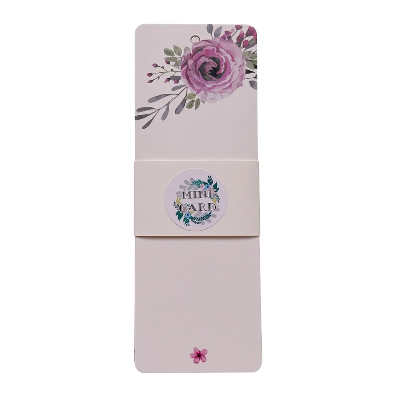40 Pcs Vintage Gorgeous Flower Paper Bookmarks Teens Boys Girls Office School Gifts Book Accessories School Stationery