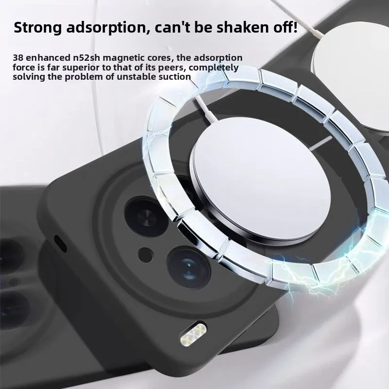 For VIVO X300 Ultra X200 Pro Case Magnetic Skin Feeling Liquid Silicone for Magsafe Case for Vivo X300S Wireless Charging Cover - view 2