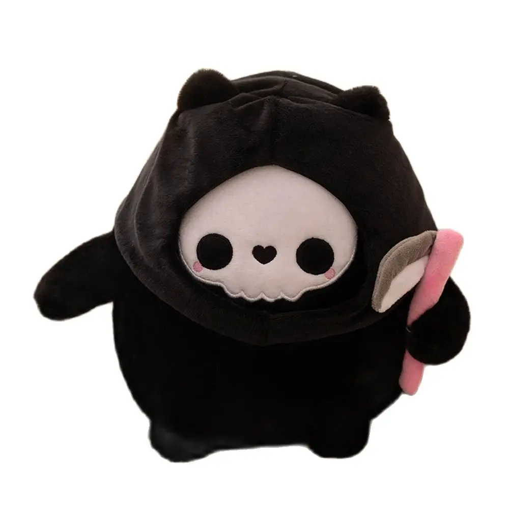 Halloween Plush Toys Cosplay Fluffy Witch Purple Cat Stuffed Plague Doctor Dolls Nurse Doctor Cat Soft Dolls Bleach Death Kitty