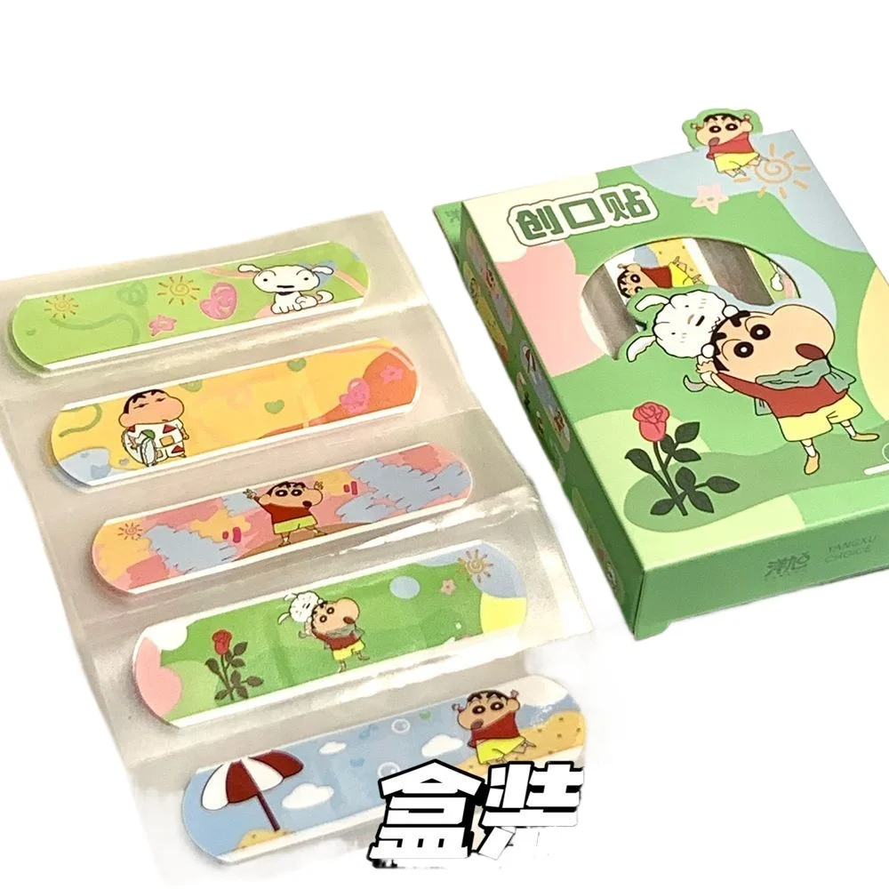 Crayon Shin Chan Band Aid Waterproof Kawaii Cute Girl Anime Cartoon Heart Crayon Shin Chan Band Aid Waterproof Breathable