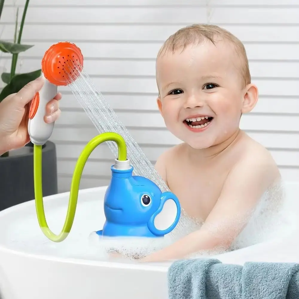 

Watering Elephant Baby Bath Toy Spinning Fun Sensory Play Elephant Water Pump Toy Interactive Strong Suction