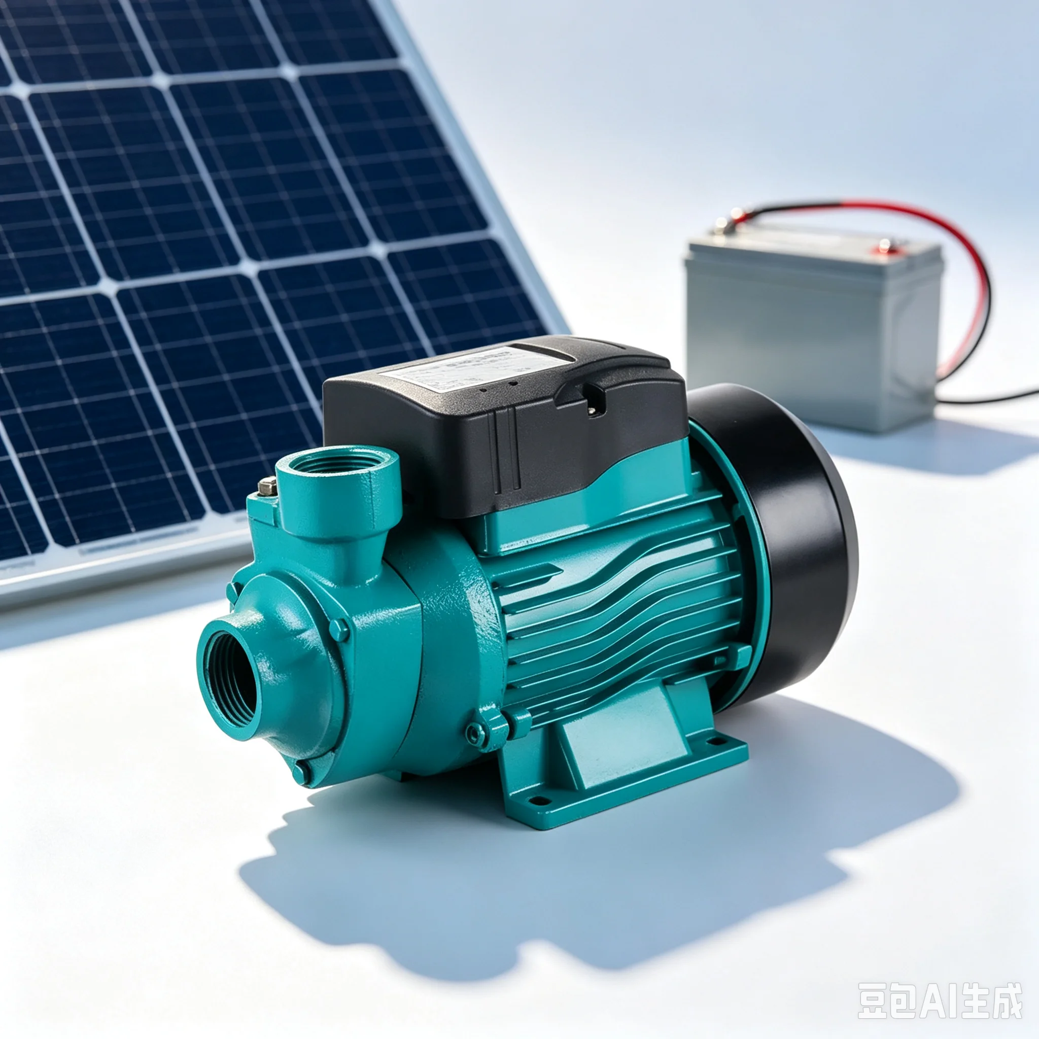 Solar Pump QB60 DC12V 24V High Head DC Ground Solar Vortex Pump SOLAR Pump for DC Max 15M