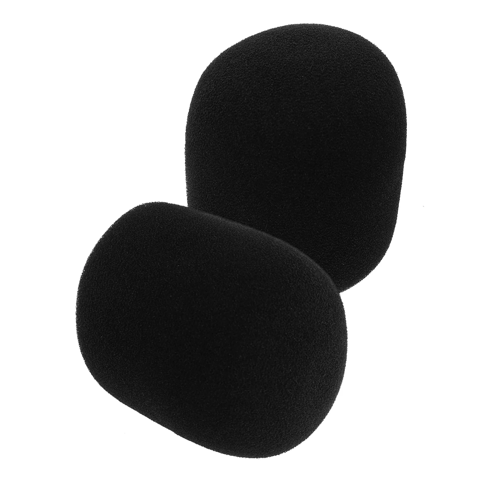 

Large Mic Sponge Covers 2pcs Microphone Windscreen Protector Cap Washable Mic Dust Cover Studio Accessories