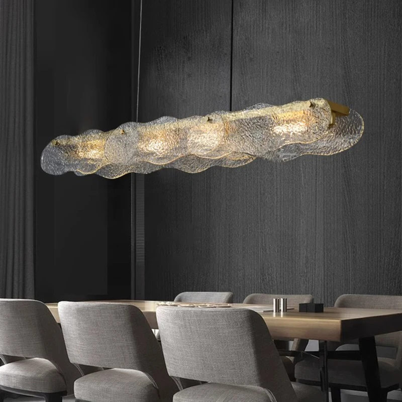 Moderne lange LED-Pendelleuchte für Wohnzimmer, Esszimmer, Tisch, Küche, Schlafzimmer, Kronleuchter, Heimdekoration, Beleuchtungskörper