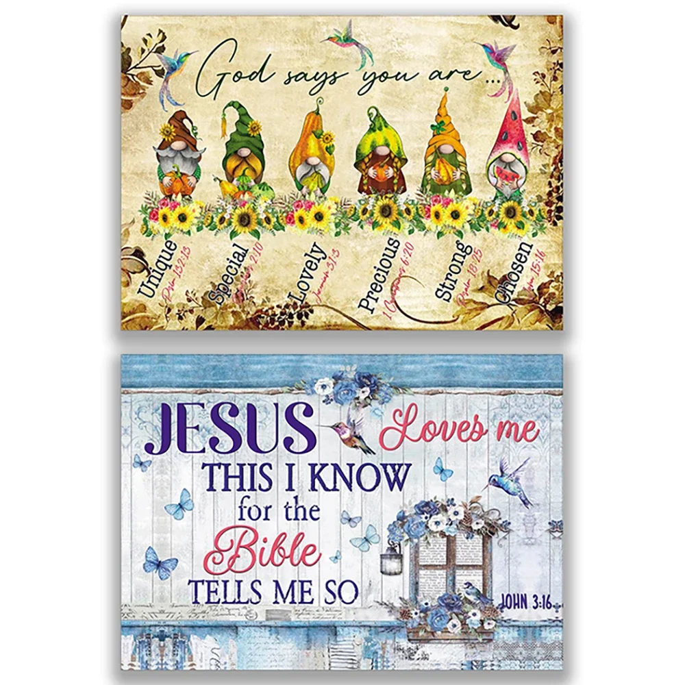 الله يعتقد أنك مزارع عباد الشمس القزم، يسوع يحبني، معرفي الكتاب المقدس يخبرني، جون 3:16 ملصق مسيحي #1