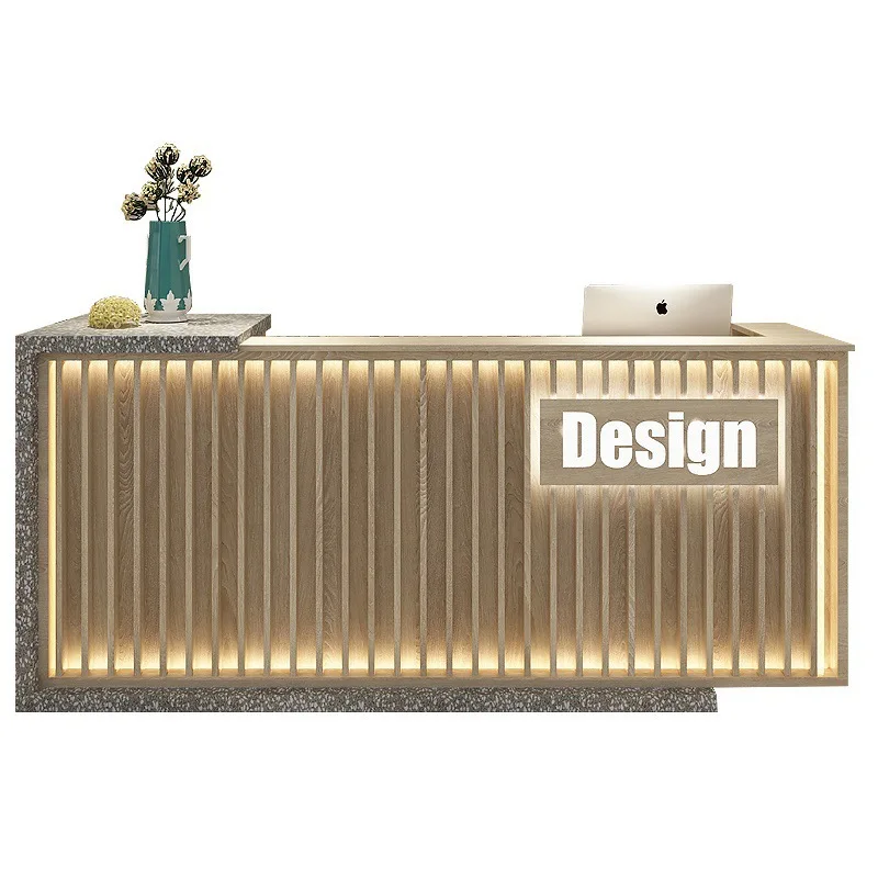 Beauty salon reception simple modern restaurant counter reception checkout page bar barber shop company clothing store.