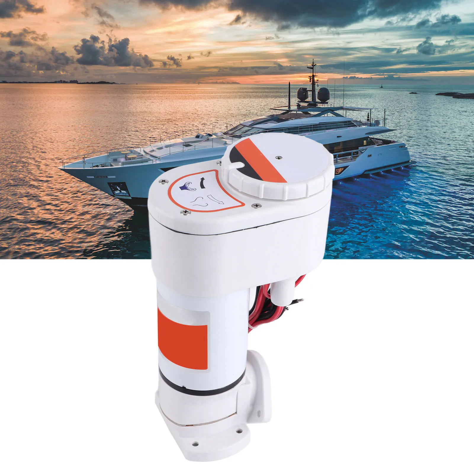 Marine Toilet Conversion Kit Anti Backflow Rotation Control Electric Marine Toilet Long Durability Flexible Elbows for Ships