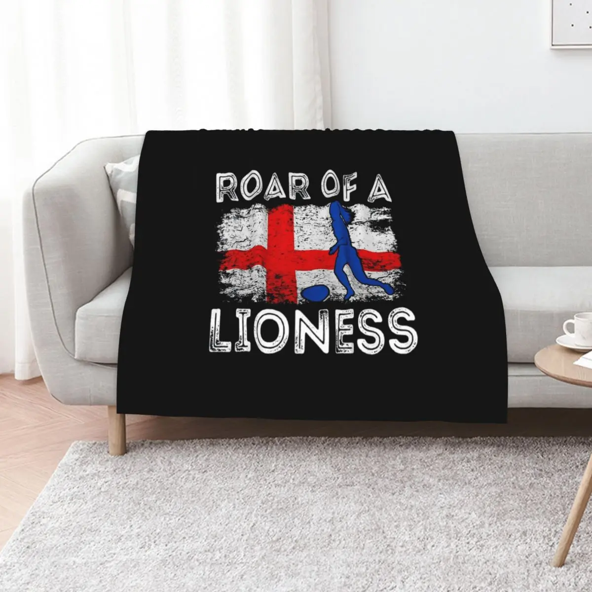 England Women Football Soccer Lioness Throw Blanket Thins Furrys Bed Fashionable for sofa Decoratives Soft Plaid Blankets
