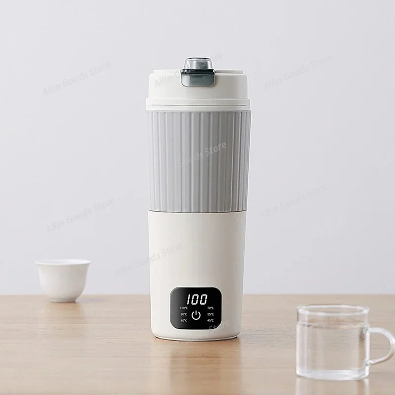 650ml Portable Electric Kettle Travel Boil Water Cup Thermo Pot Smart Teapot Temperature Adjustment Kettle With LED Display