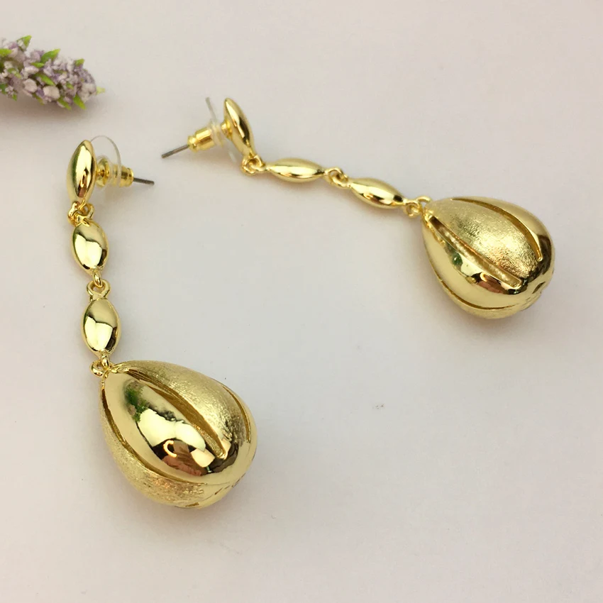 Yuminglai  Fashion Dubai Jewelry Accessories Hollow Classical Elegant Superior Quality big earinDrop Earrings for Women FHK13694