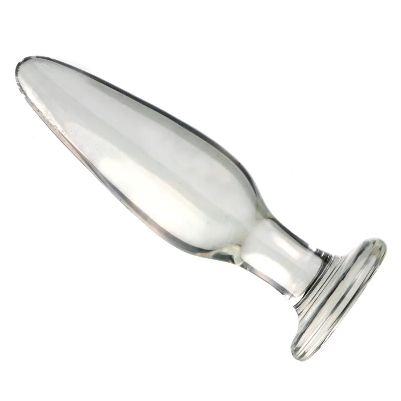 VaHppy Anus Novel Sex toys Glass anal plug Small Cone masturbator for girl Gay Couple flirting training SM BDSM 30mm Diamete 4cm view 6