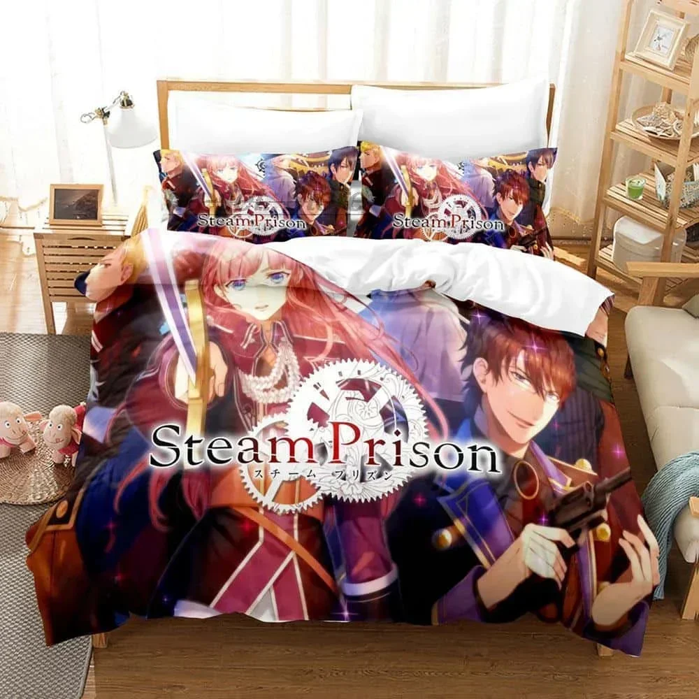 3D Print Anime VISUAL PRISON Bedding Set Single Twin Full Queen King Size Bed Set Adult Kid Bedroom Duvetcover Sets Home Textile