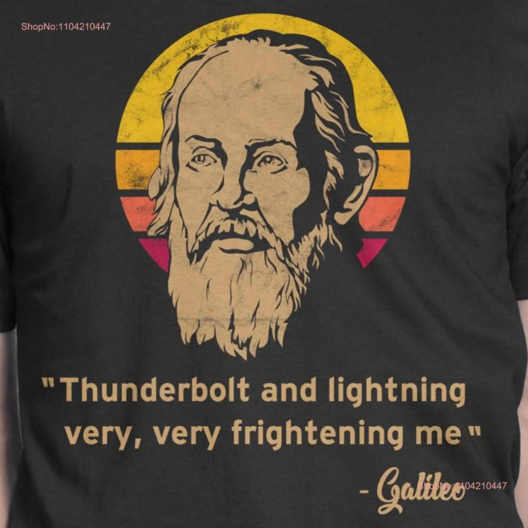 Vintage Thunderbolt And Lightning Very Frightening Galileo Retro Style T Shirt  long or short sleeves