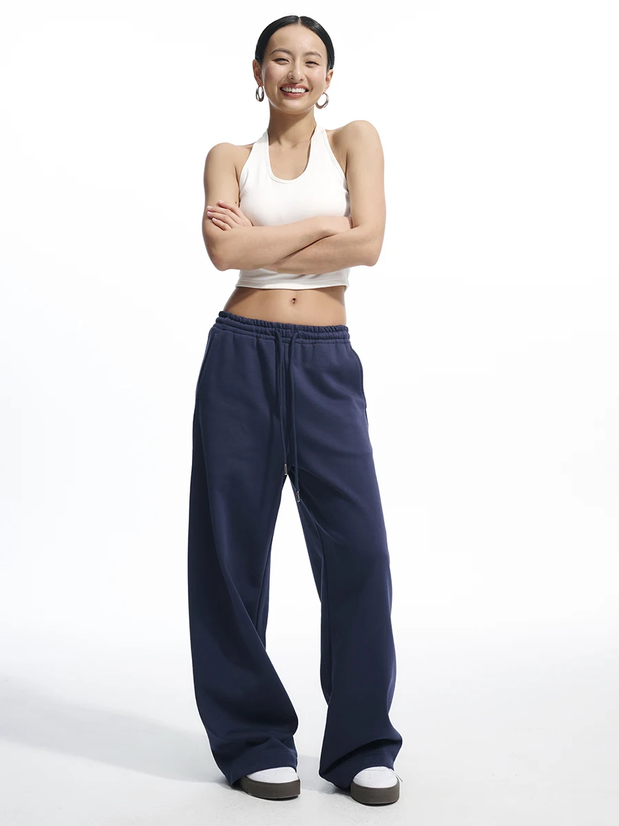 

Decemarch Spring Summer Casual Loose Banana Pants Women's Long Sports Pants Knife Comfortable Soft Knitted Cotton