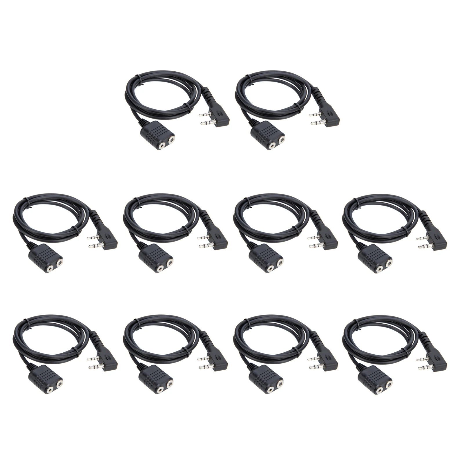K type 2 broches haut-parleur micro casque écouteur Extension rette câble pour BaoFeng UV-5R BF-888s pour MendWalperforé Talkie