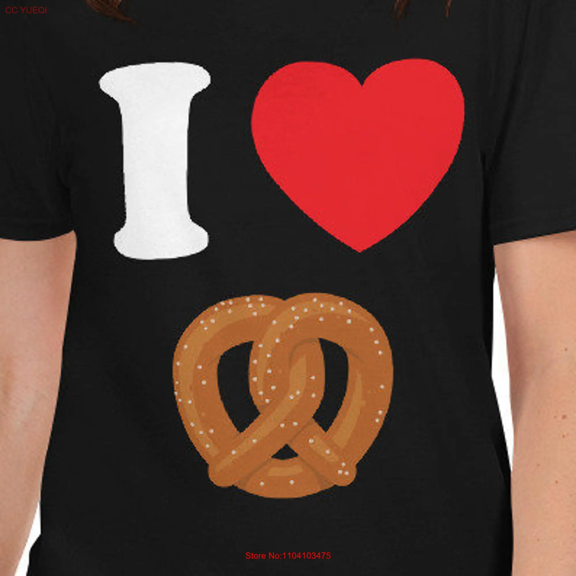 I Love Pretzel T Shirt lover a salted oktoberfesT and beer long or short sleeves