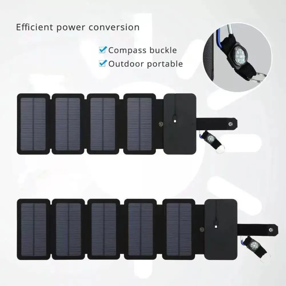 

YOUZI Outdoor Folding Solar Panel Charging Board Portable Usb Output Devices Power Supply For Camping Hiking Backpack Travel