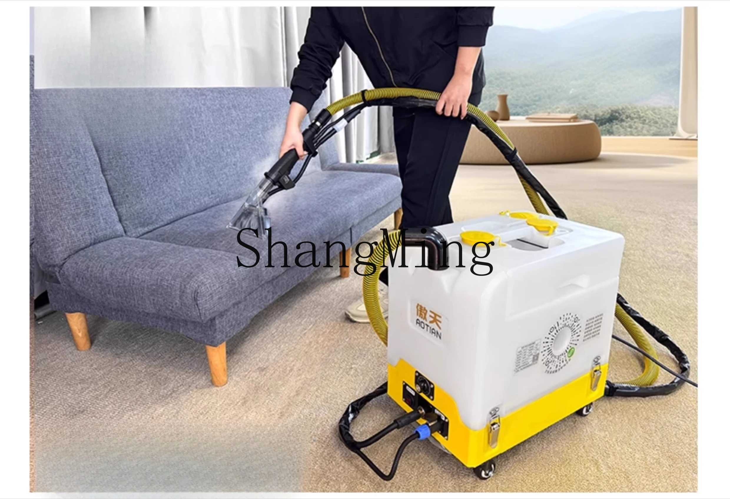 ZYY high temperature steam sofa carpet mattress mite removal spray pumping integrated cleaning machine commercial large suction