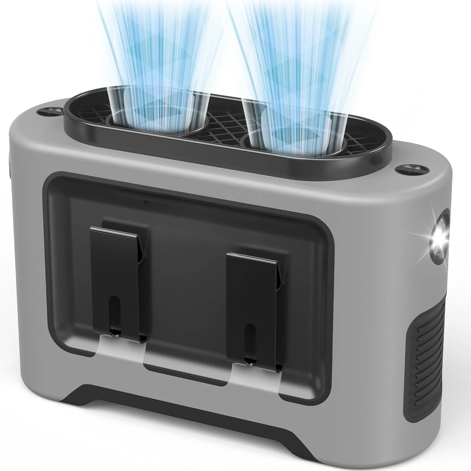 

14500mAh Portable Waist Fan Clip On Belt- Rechargeable Battery Operated,Max 40H Cooling,5 Speed 14600RPM,Dual Air Vent