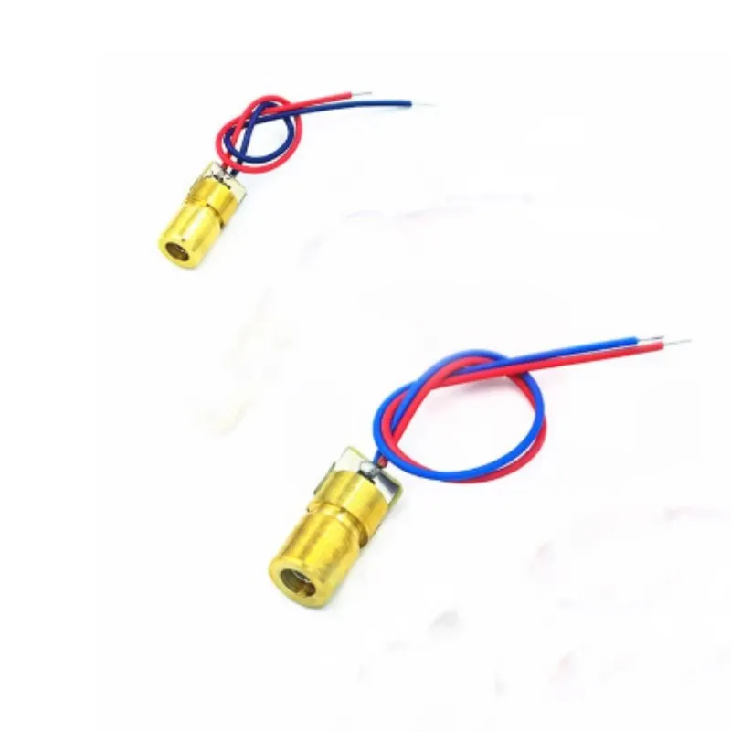 10pcs 5mW 650nm Laser Diode Red Dot Laser Diode 3V 5V 5mW 650nm Copper Head