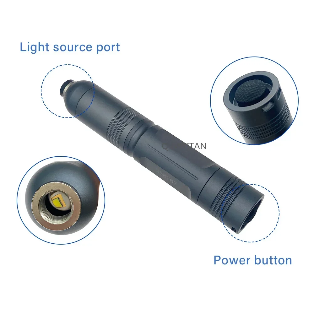 10W ENT portable endoscope led light source 1set Mini ENT High-brightness Handheld Endoscope Instruments