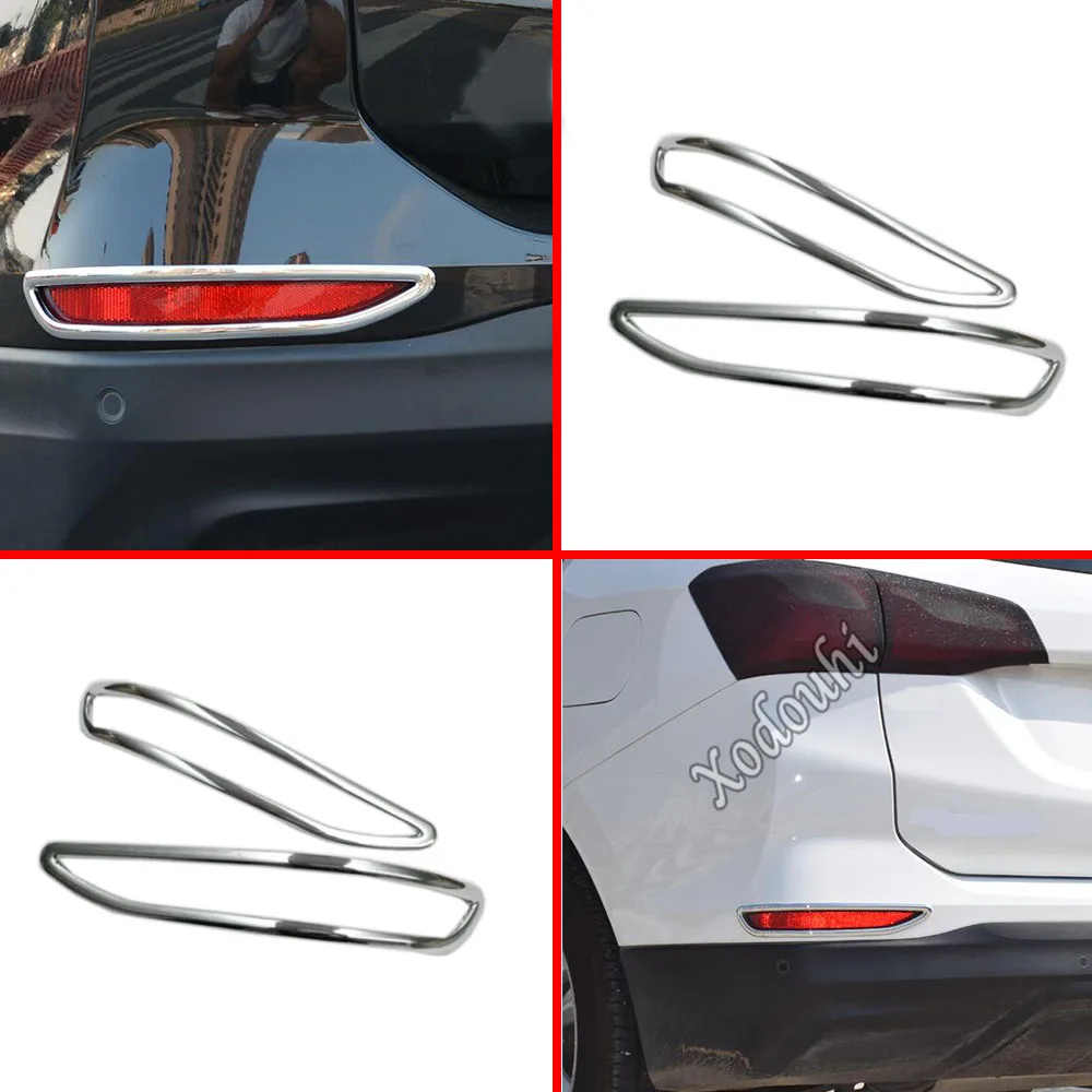 

Автомобильная хромированная накладка из АБС-пластика, задняя задняя противотуманная фара, рамка 2 шт. для Chevrolet Equinox Third GE 2017 2018 2019 2020 2021