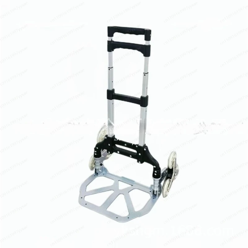 

Cross-Border Four-Wheel Aluminum Alloy Foldable Portable Hand Cart Trolley Customizable OEM Platform Truck for Household Use