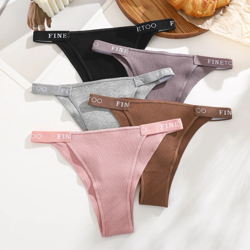 4Pcs Cotton Brazilian Panties Women's Low-Waist Bikini Underwear Sexy Breathabl… - Image 2