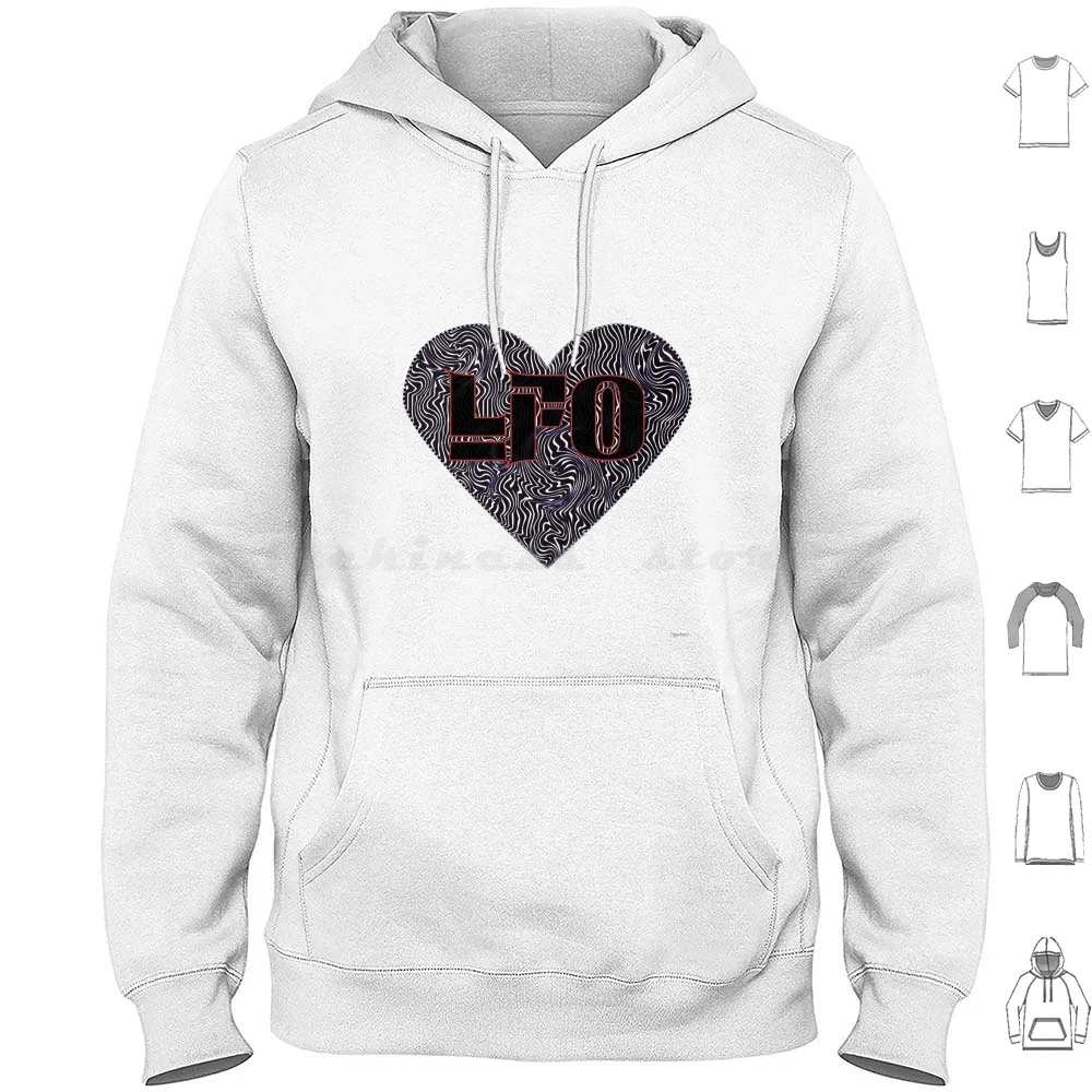 Lfo Hoodie Cotton Long Sleeve Low Frequency Oscillator Lfo Modular Synth Synthesizer Electronic Music Logo Moog Doepfer