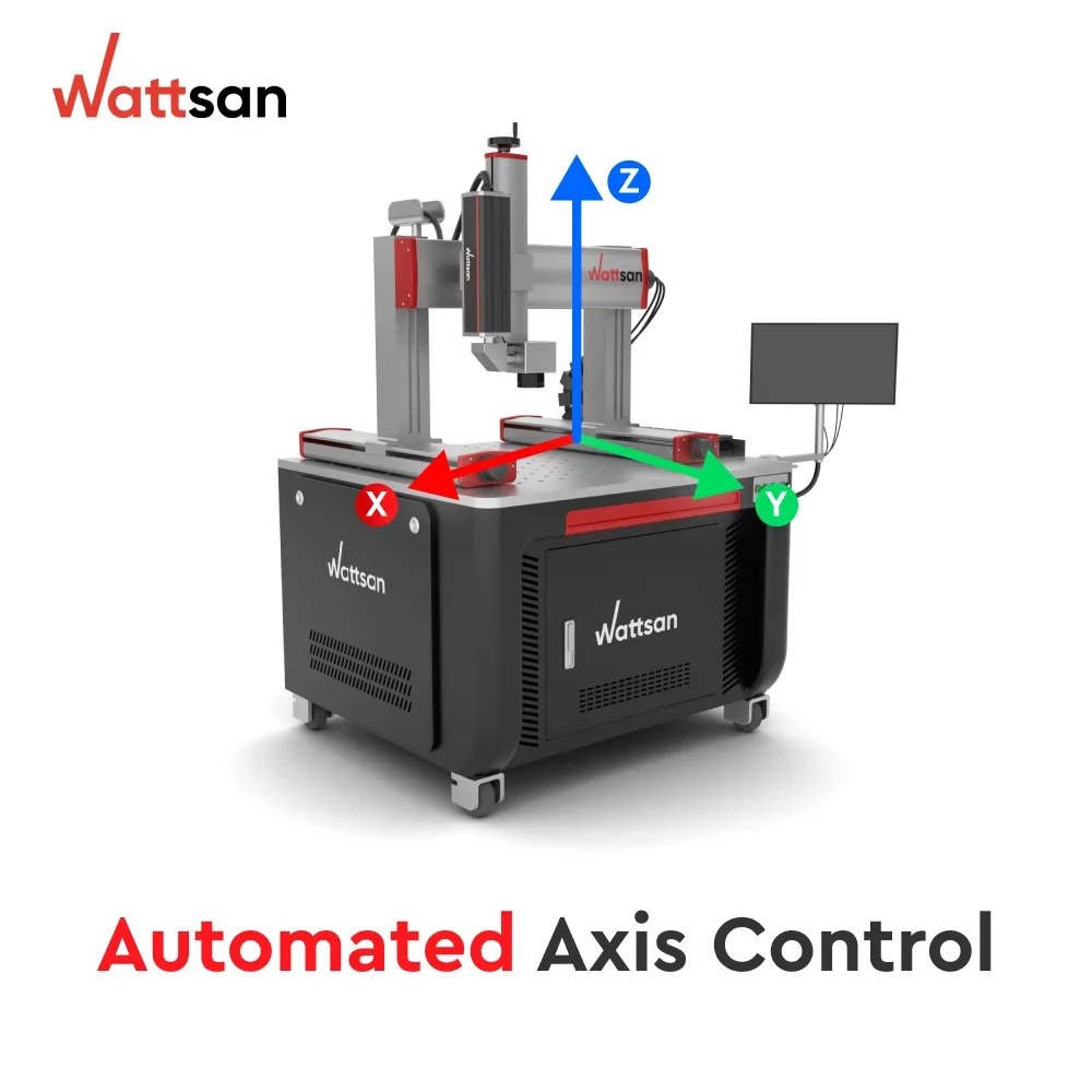 왓산 FL GT 고속 산업용 마킹 조각기 컬러 금속 플라스틱 와시 CO2 파이버 UV 시스템 신제품